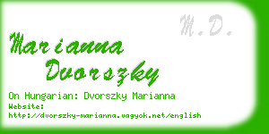 marianna dvorszky business card